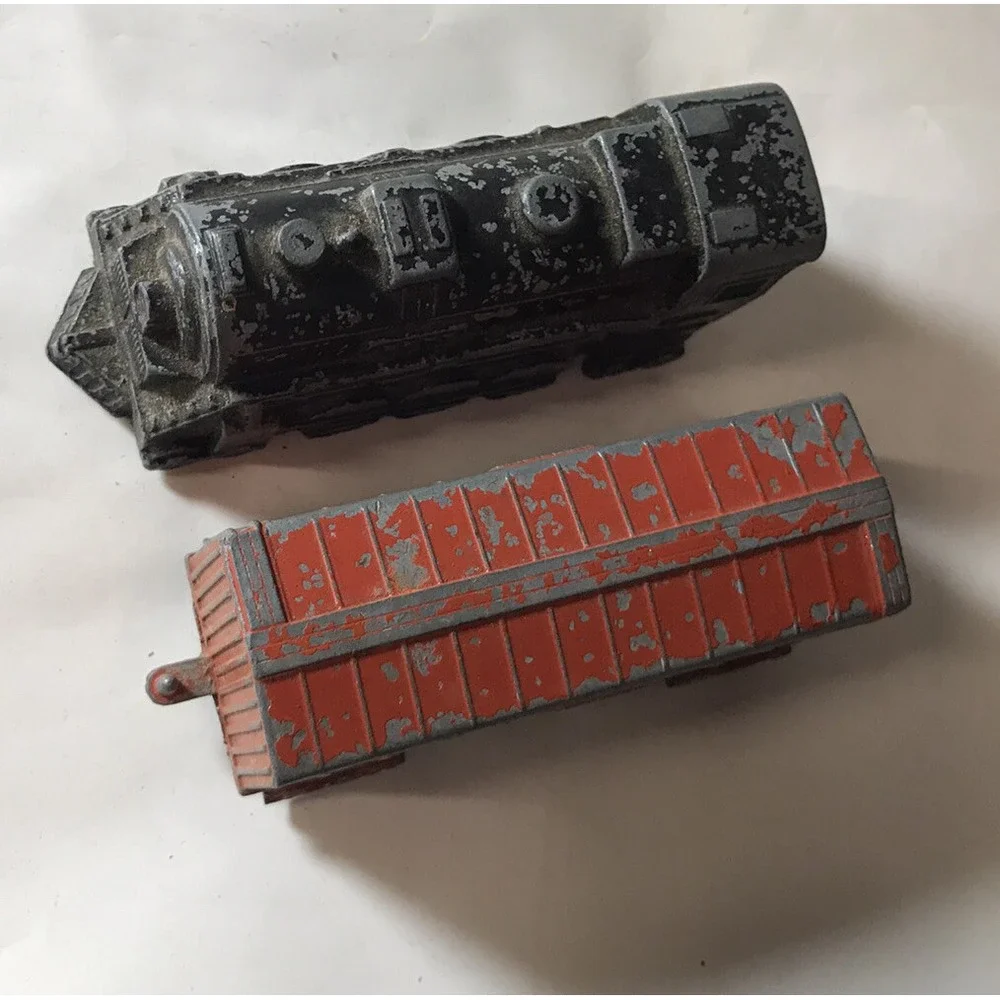 1950s  Midgetoy Rockford Illinois Vintage Diecast Train Engine lot of 2